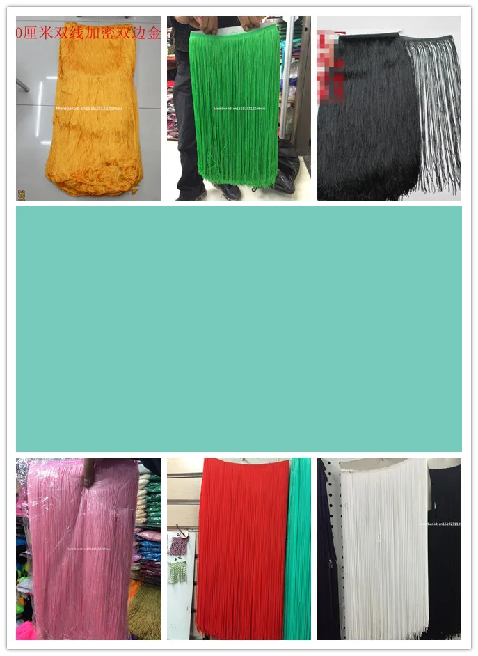 

10 meters Lot 100CM Long Polyester Lace Tassel Fringe Lace Trim Ribbon Sew Latin Dress Stage Garment Curtain DIY Accessories