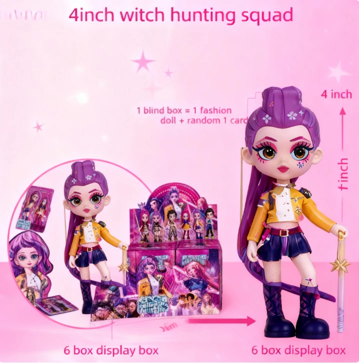 

Аниме Kpop Diabo Caçador креативная глухая коробка украшение для рабочего стола идеальный подарок для молодежи