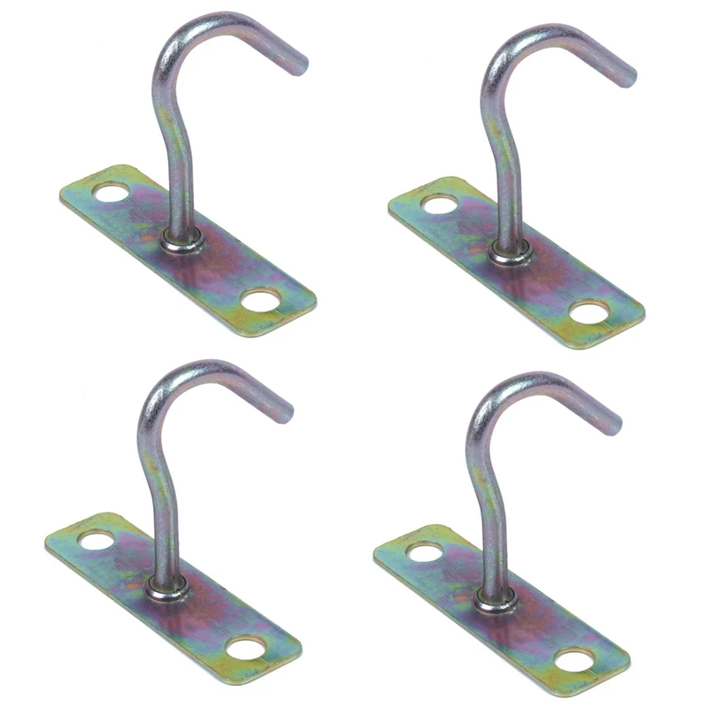 

4X Fan Fixture Metal J Shaped Ceiling Mount Hook Hanger 80Mm Height