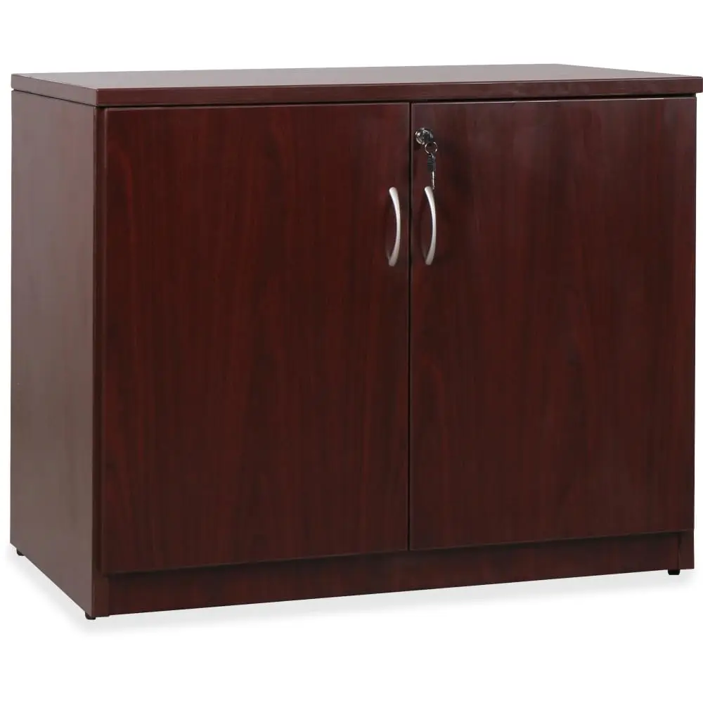 Essentials Series Bookshelf Mahogany Finish 3-Shelf Storage Office Home Library 31.5