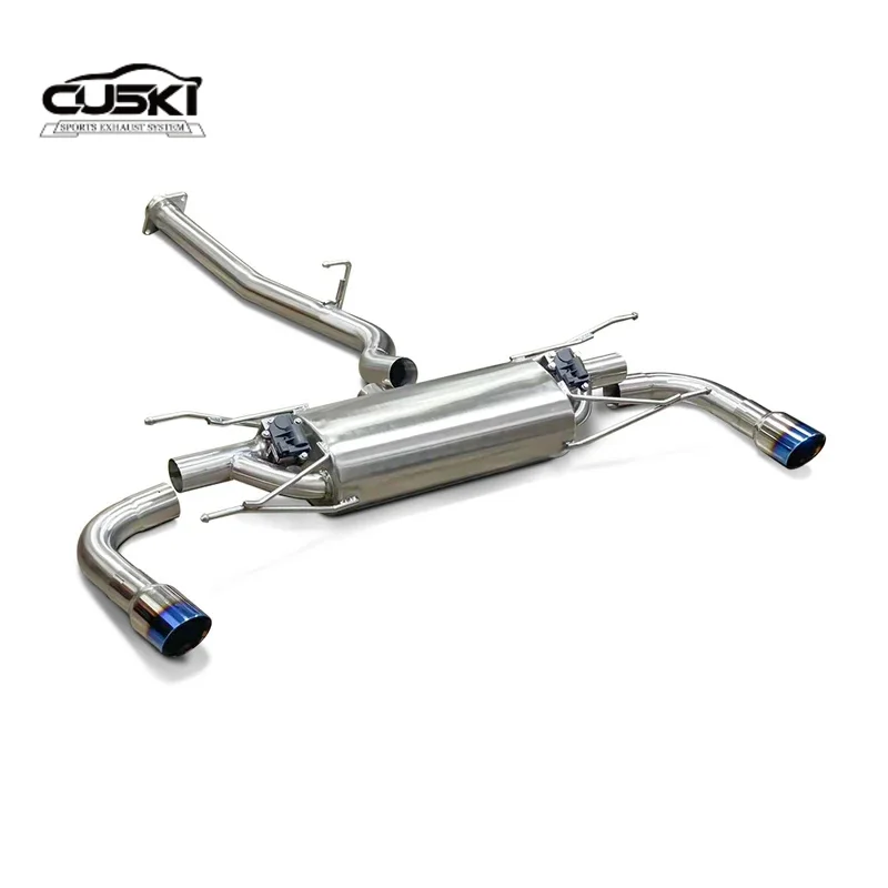 Suitable for Mazda RX-8 cat back exhaust with valve tip customizable in size, color, and style Stainless Steel Automotive Exhaus