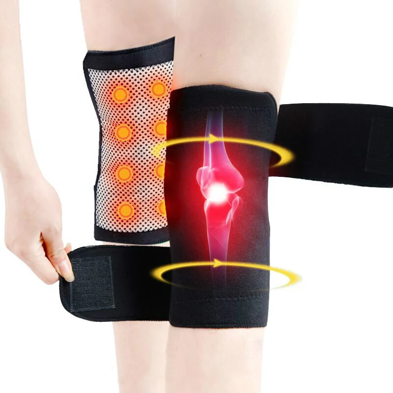 

Tourmaline Magnetic Knee Brace Far Infrared Self Heating Pad Arthritis Pain Relief Support for Men Women Sports Fitness