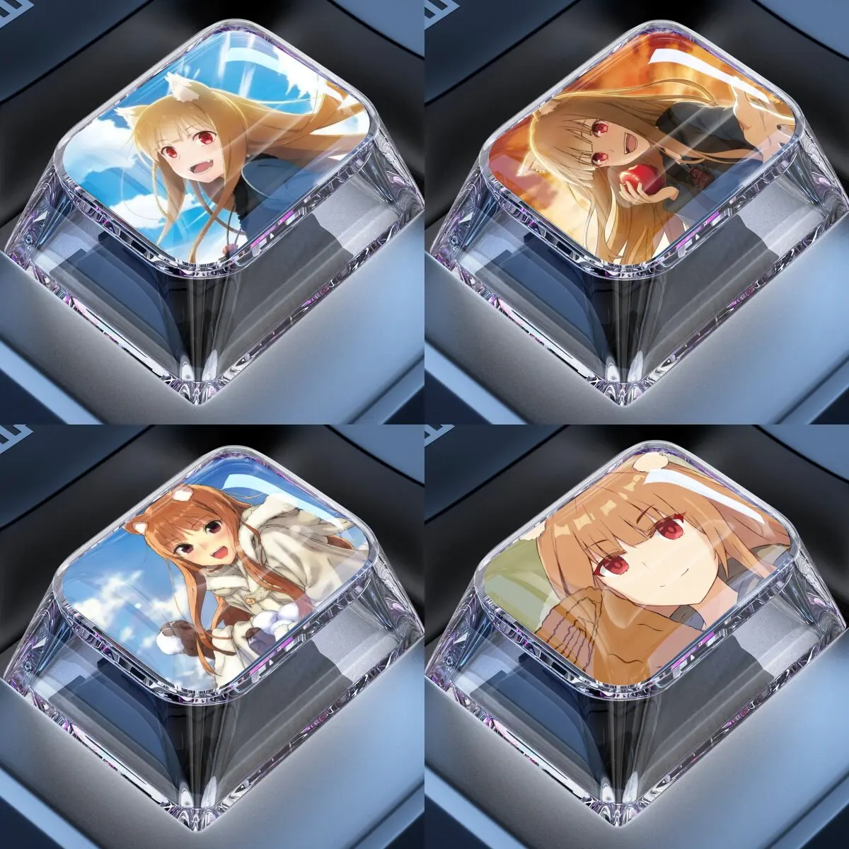 

Механические клавиши для клавиатуры Diy Goddess Story Holo 1.25U Ctrl, перекрестно-осевые механические клавиши для ПК, персонализированные кейкапы, подарочные игрушки