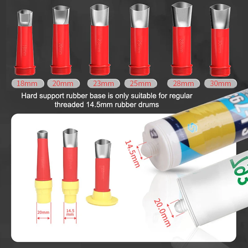 22pcs Stainless Steel Sealing Nozzle Finisher Silicone Sealant Finishing Tool Accessories For Kitchen Bathroom Corner