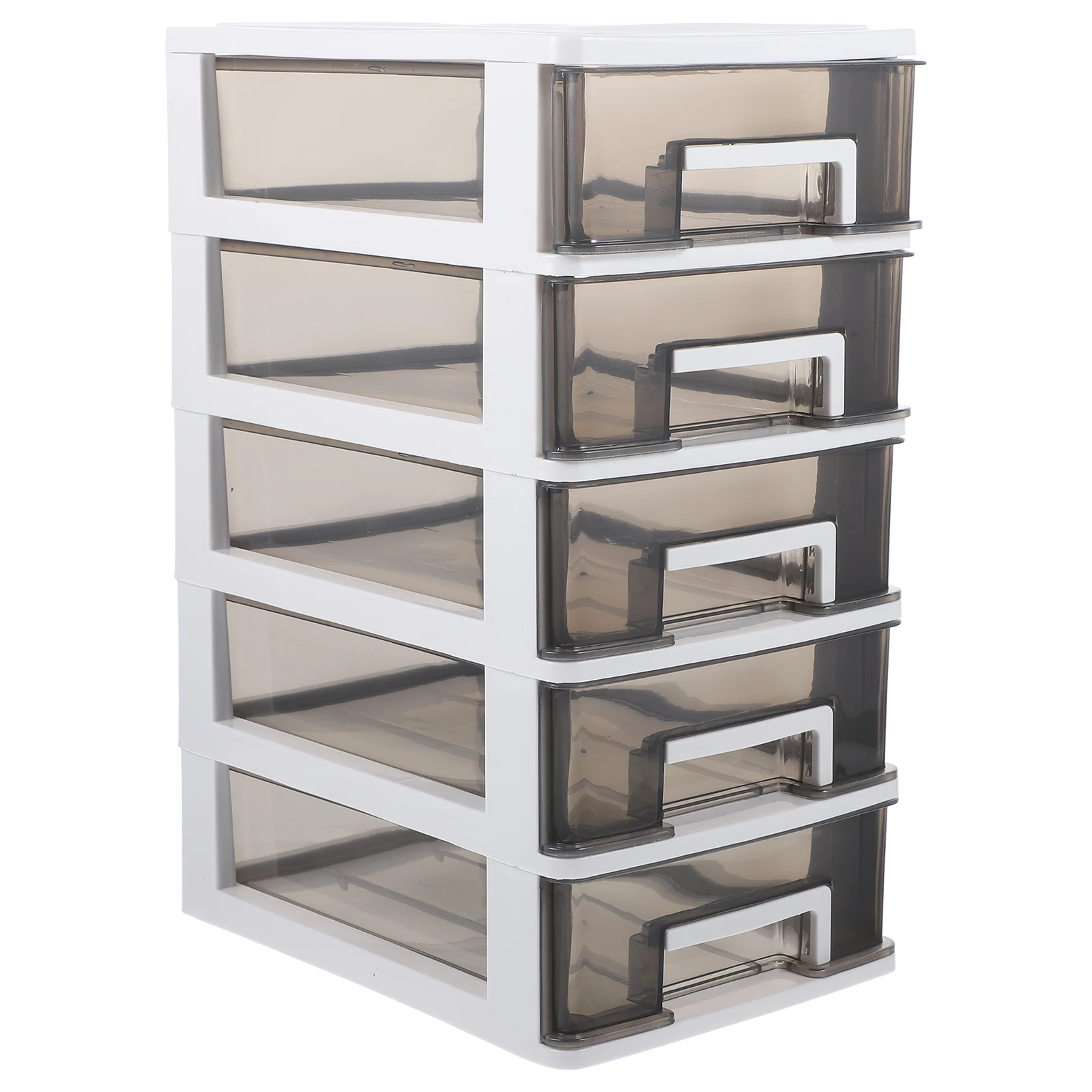 

Drawer Type Storage Cabinet 3-Tier Desk Organizer Plastic Bins Rack Multi-Function Office Boxes Stackable Containers