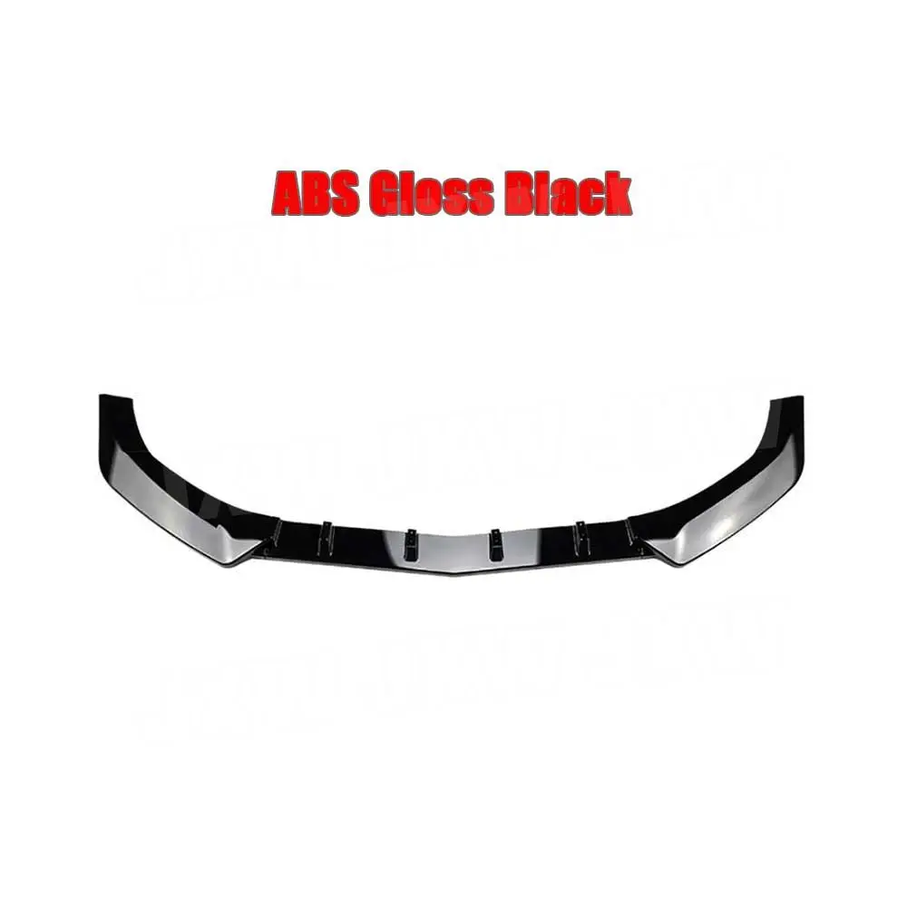 ABS Carbon Look Front Lip Spoiler Three-section for Mercedes Benz W212 E250 E350 E400 E550 Sport 2013-2015 Gloss Black