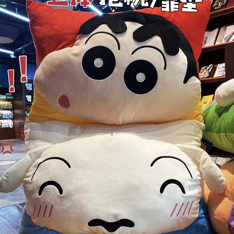 Crayon Shin-Chan Pillow Cushion Cute Student Kawaii Cartoon Office Seat Cushion Sofa Bed Soft Filled Doll Cushion Girls Gifts