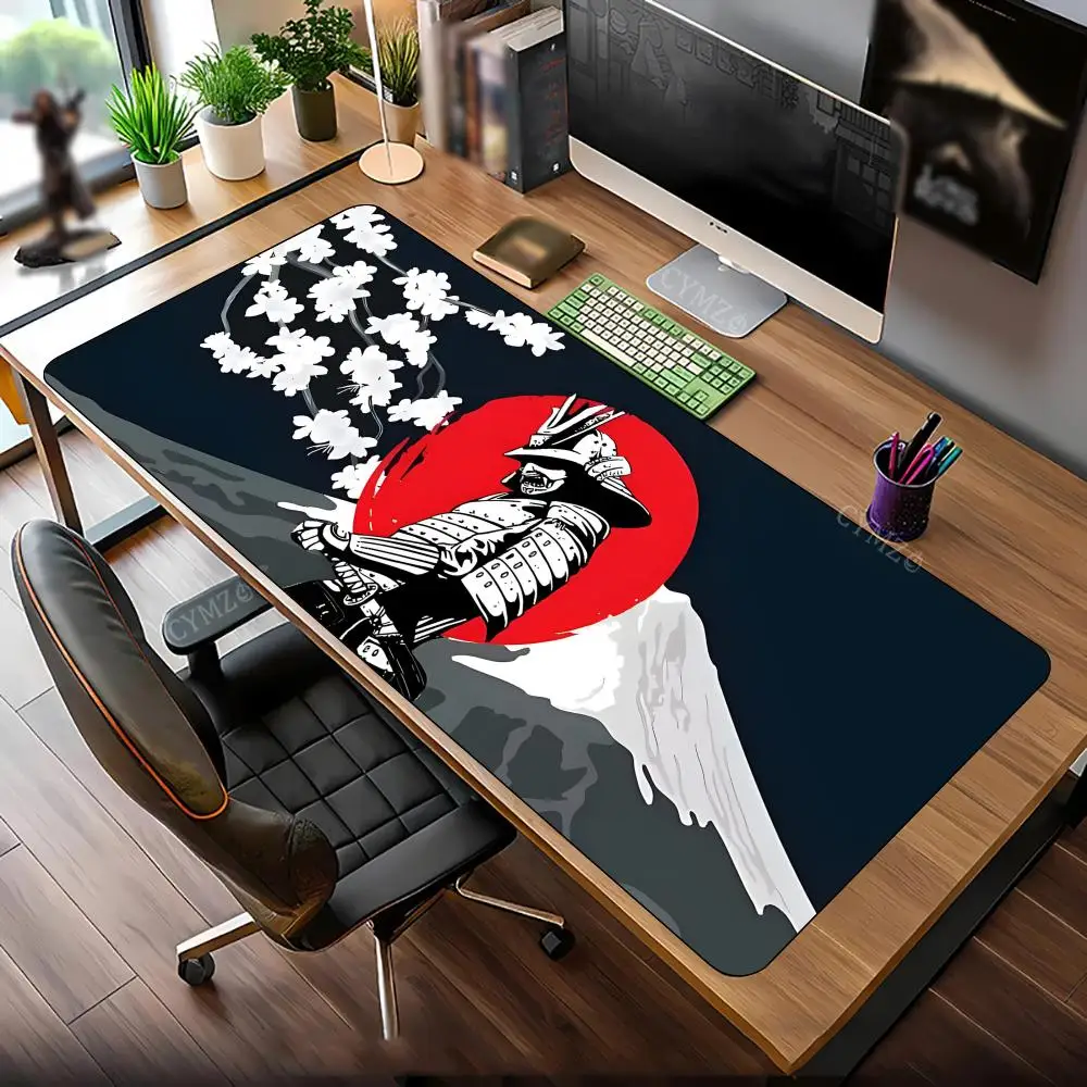 

Anime Japanese samurai large gaming Mouse Pad Desk Mat Gaming mats anti-slip Durable desk accessories Mouse carpet פד לעכבר מחשב