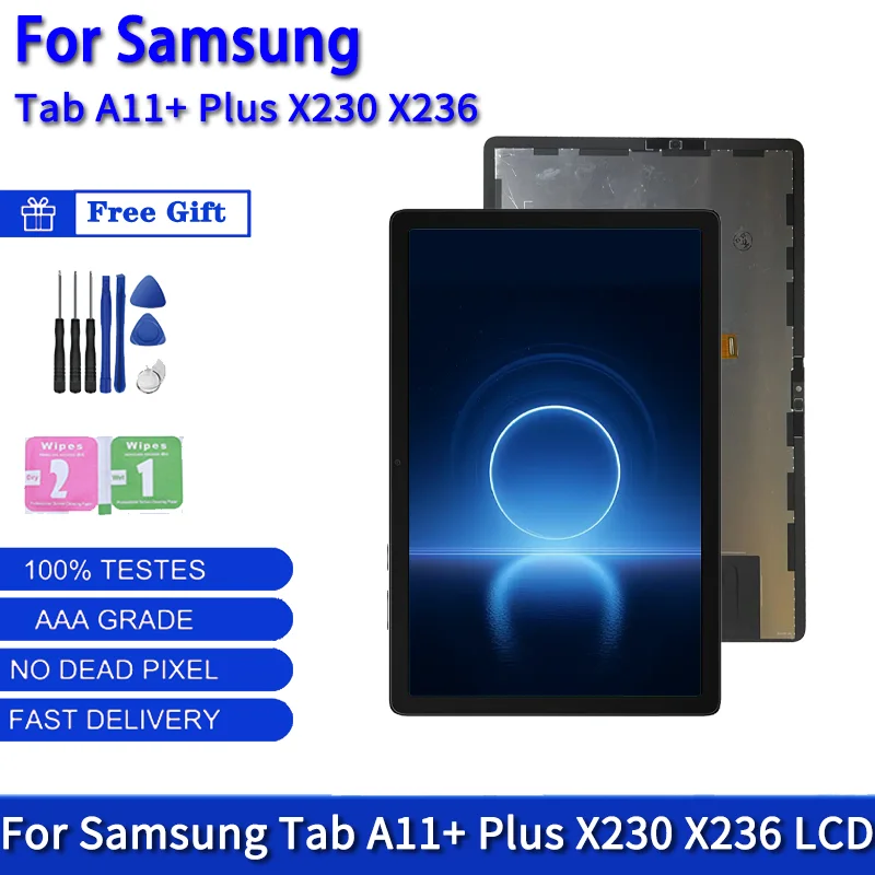 

11,0-дюймовый ЖК-дисплей для Samsung Tab A11 + A11 Plus SM-X230 X236 X235, сенсорный экран, дигитайзер в сборе, запасная часть
