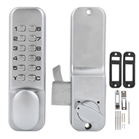 1‑11 Digits Mechanical Code Lock Combination Zinc Alloy Lock Sliding Door Lock Passsword Lock Keyless Access for Home Security