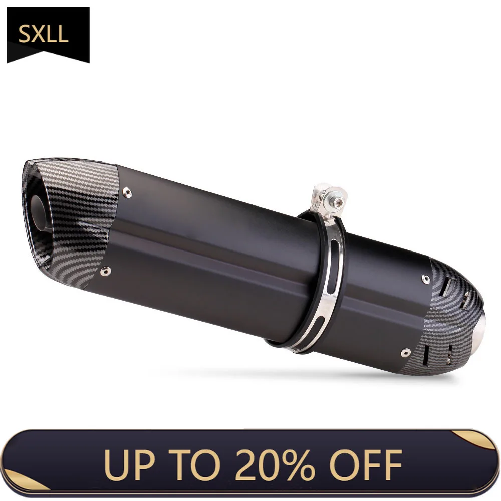 

SXLL FZ6N R1 GSXR1000 Z1000 NINJA400 250 ADV150 470 mm Universal Motorcycle Exhaust silenciador Tube