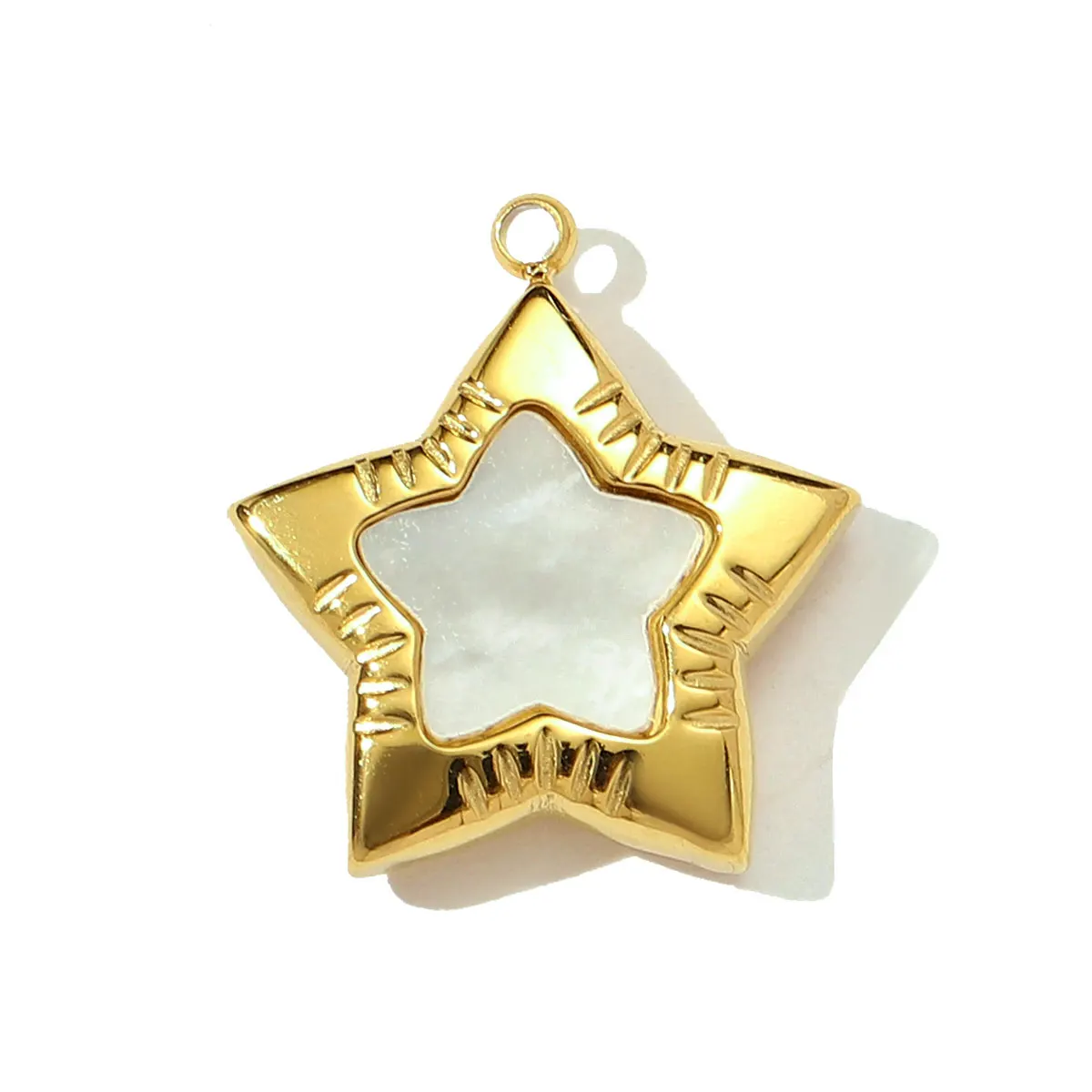 3 قطعة/الوحدة الفرنسية الرجعية الفولاذ المقاوم للصدأ القلب الكرز قلادة قلادة حجر الراين ستار الفيل DIY سحر النساء قذيفة القمر مجوهرات