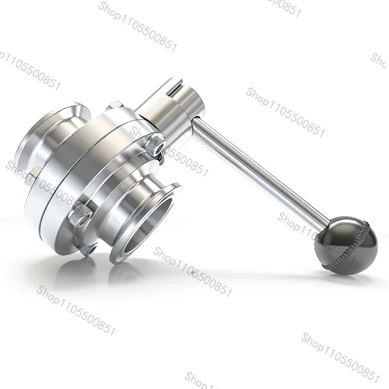 304 Sanitary Grade Quick-loading Butterfly Valve 316 Stainless Steel Clamp Valve Chuck Manual Buckle Disc Valve Clamp