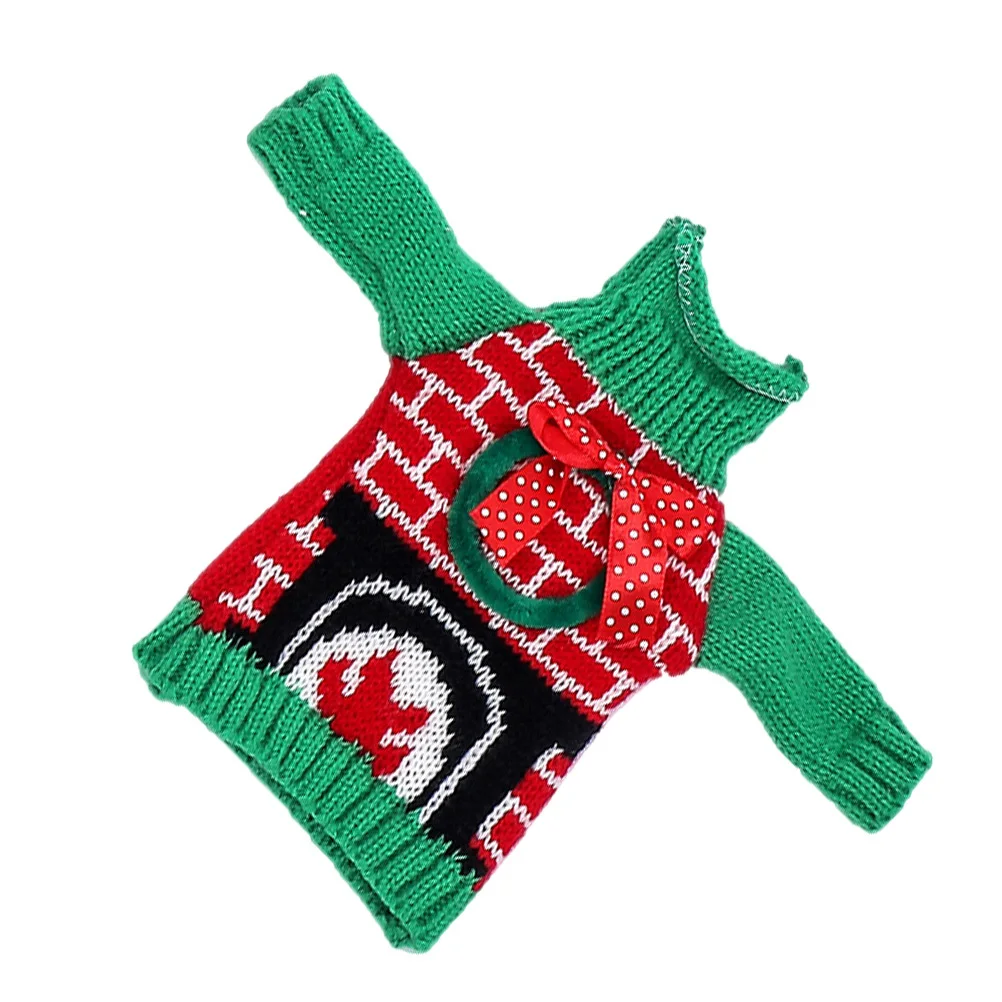 

1Pcs Adorable Bottle Cover Christmas Party Ornament Wide Application for Wine Cider Bottles Festive Gift Christmas Bottle Sleeve