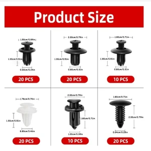 Autoverschluss -Clip -Kit, Kotflügelkammclips, Push Car Body, Halterstift, Stoßfänger, Garrison Door Panel, 100pcs 12 Hauptverkaufsroller automatisch - №8