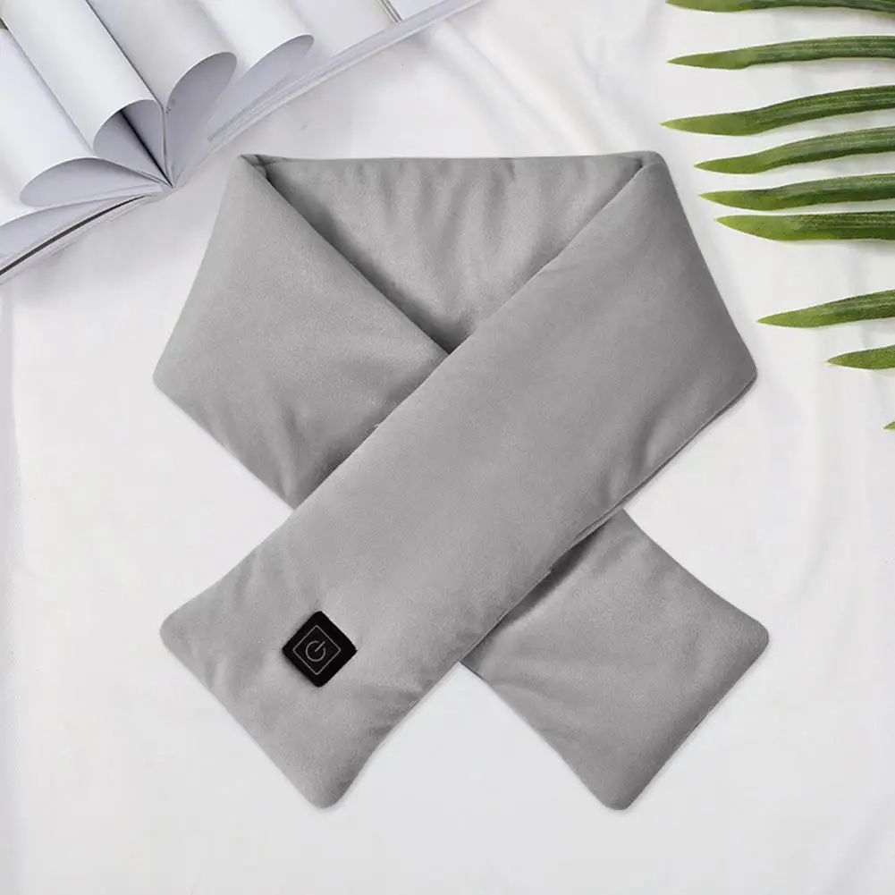 

Winter Scarf Usb Thermal Scarf with 3 Temperature for Women Solid Color Thickened Neck Warmer for Autumn Winter Rechargeable