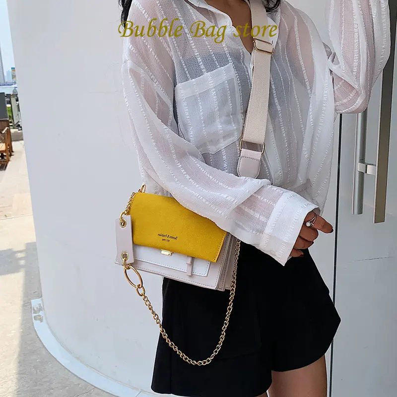 

Minority Design Bag Women Small Fresh Chain Shoulder Bag 2024 Summer New Matte Slung Contrast Small Square Bag