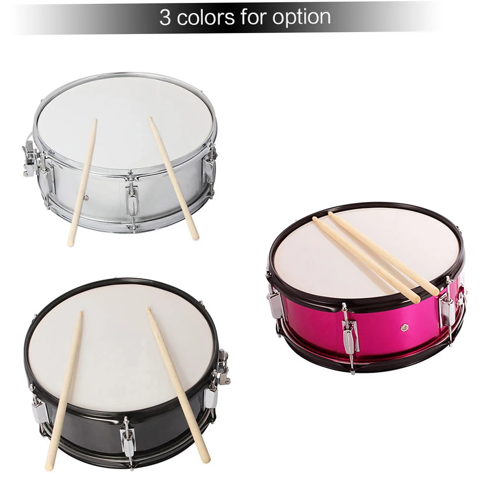 Professional Snare Drum Head 14 Inch with Drumstick Drum Key Strap for Student Band