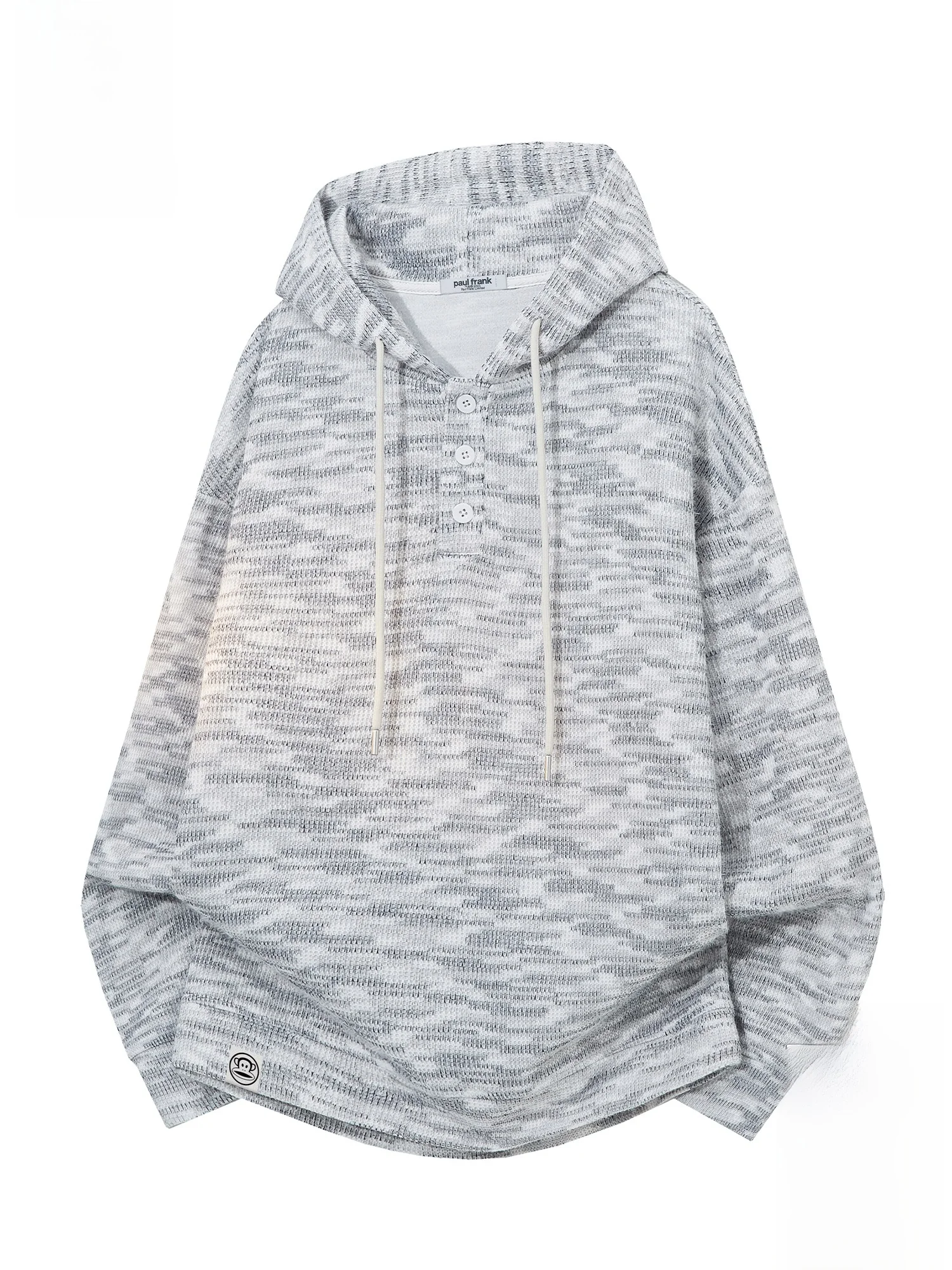 

Мужская толстовка Paul Frank Spring 2026 New Cloud Dyed с капюшоном, повседневная, с длинным рукавом, из полиэстера, комфортная, теплая