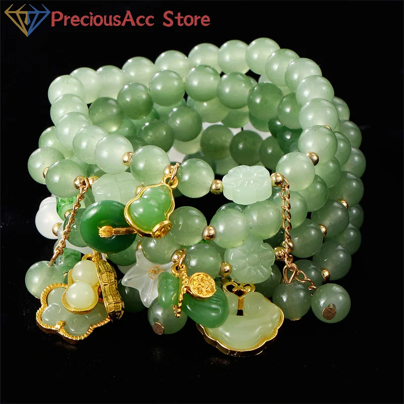Mode exquisite glückliche Schmetterling Erdnuss Anhänger Armband für Männer Frauen chinesischen Stil Perlen Armreif Schmuck Zubehör Geschenke