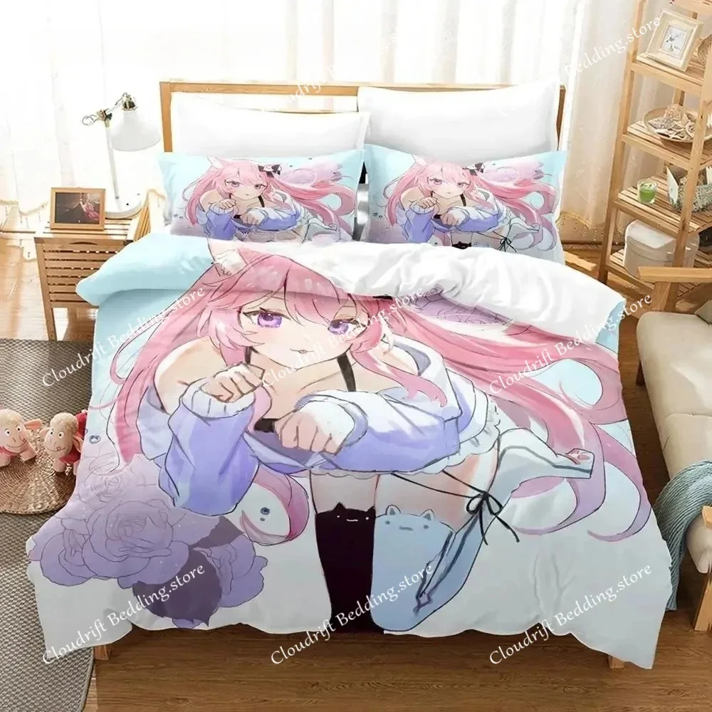 

Комплект постельного белья Nyatasha Nyanners: пододеяльники для взрослых и подростков, размеры Single, Twin, Full, Queen, King, 3D Аниме