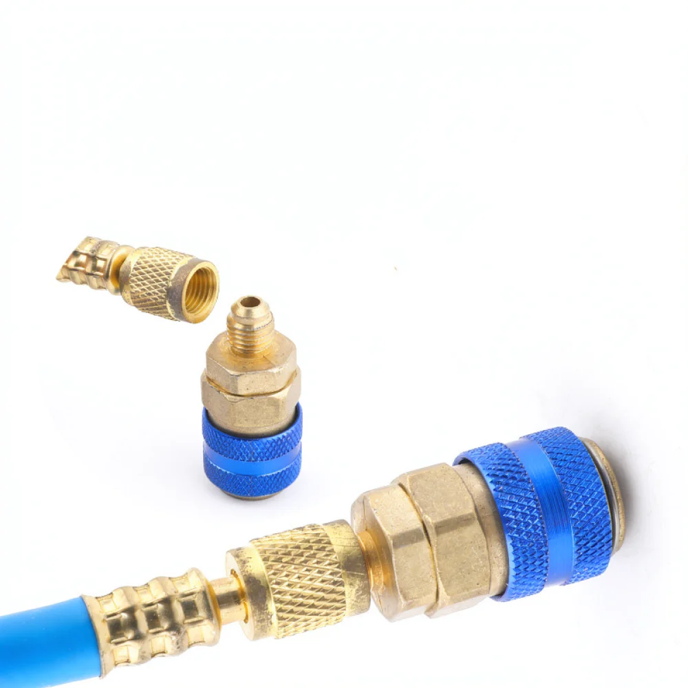 Portable R134A Car Air Conditioner Refrigerant Gauge Hose Auto AC System Repair Tool Automotive Pressure Testing Equipment