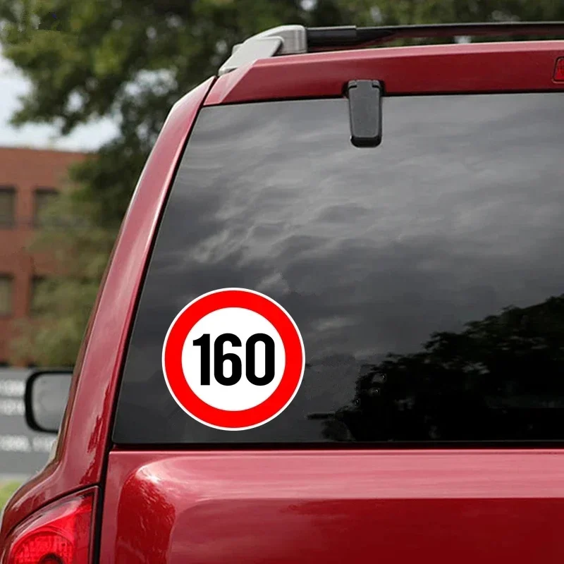 10-300 Universal Speed Limit Car Vinyl Stickers - Waterproof Auto Decals for Cars/Motorcycles - Durable Easy Install image 3