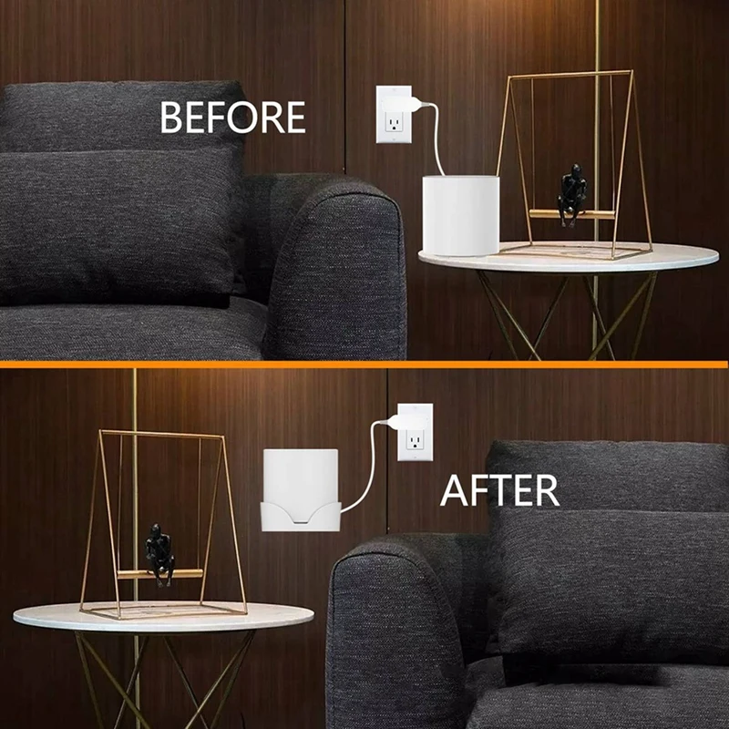 【الكعكة الساخنة】حامل على الحائط لـ TP-Link Deco X20 X60 X50 X55 Wifi 6 دعامة تثبيت على الحائط مع منظم الكابلات نظام واي فاي شبكي منزلي 3 قطع