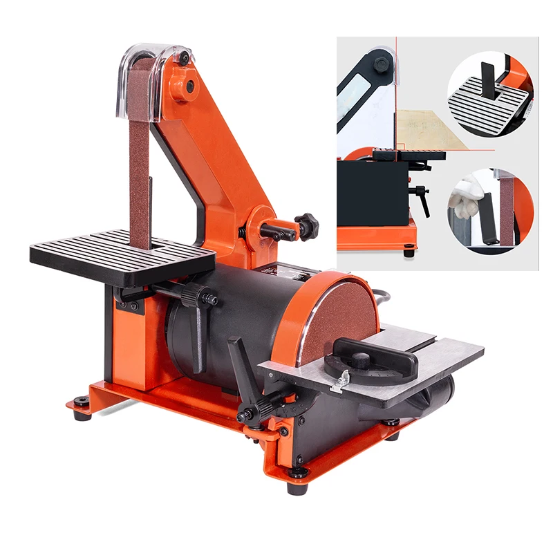 

Sandbelt machine small woodworking desktop sharpener multifunctional vertical sandpaper machine metal deburring equipment