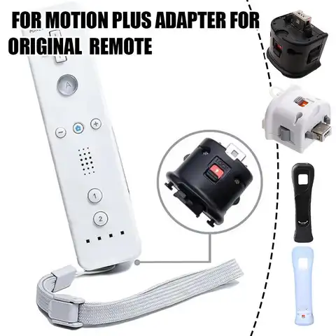 닌텐도 Wii 모션 플러스 게임 리모컨 센서 어댑터, 정확도 향상, Wii MotionPlus 게임패드