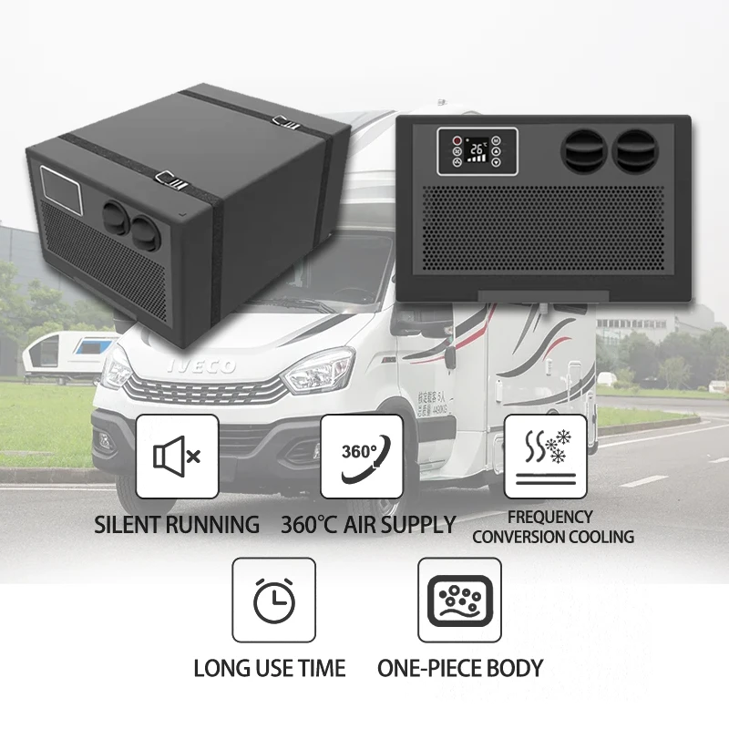 

Smart Remote Control 7000BTU 24V Under-Bench Air Conditioner For Small Medium Sized Cars Motorhome Caravan