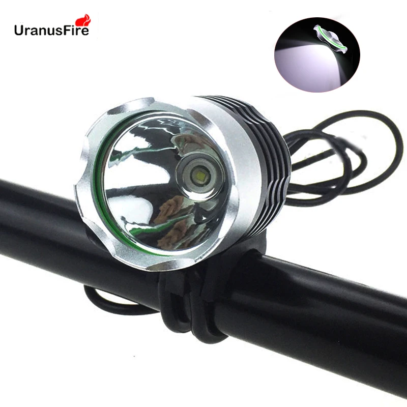 Uranusfire T6 LED Bicycle Light Bike Front Lamp torch USB Charing 3 modes Outdoor Bike head light XML-T6 LED flashlight