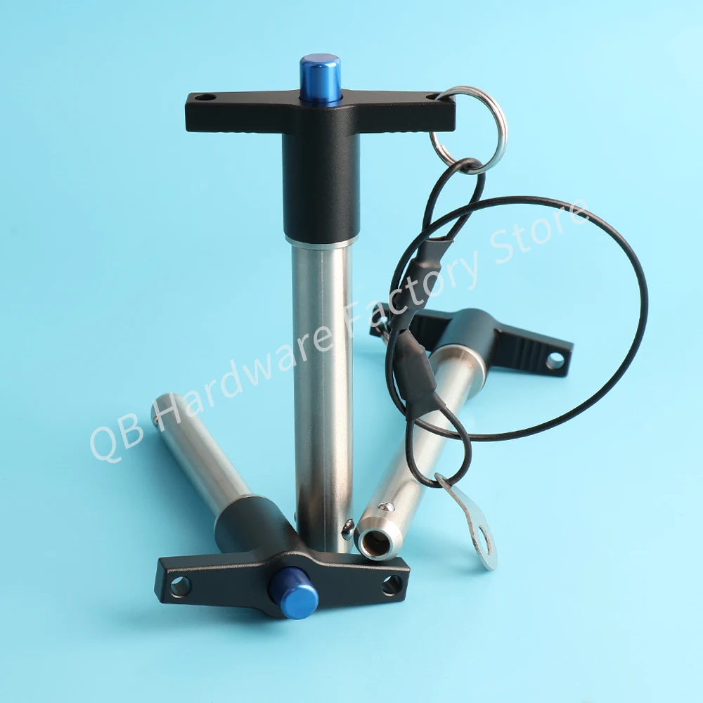 QB117 High Quality Quick Release Pin T Shaped Handle Ball Lock Pin With Spring Speaker Accessories Comes With Safety Rope
