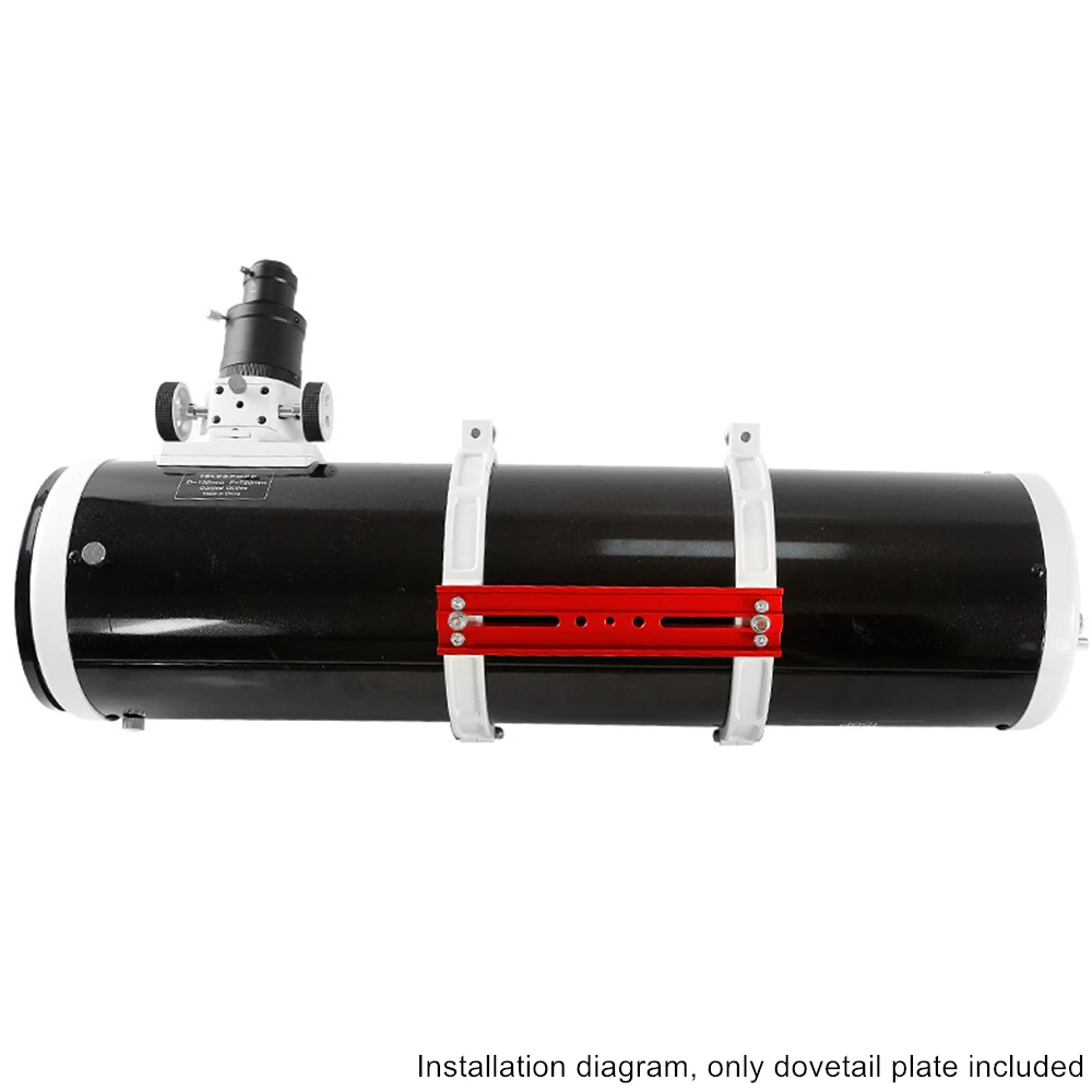 Red Color Dovetail Mounting Plate with Screws Dovetail Bar for Astronomical Telescopes 60mm-400mm