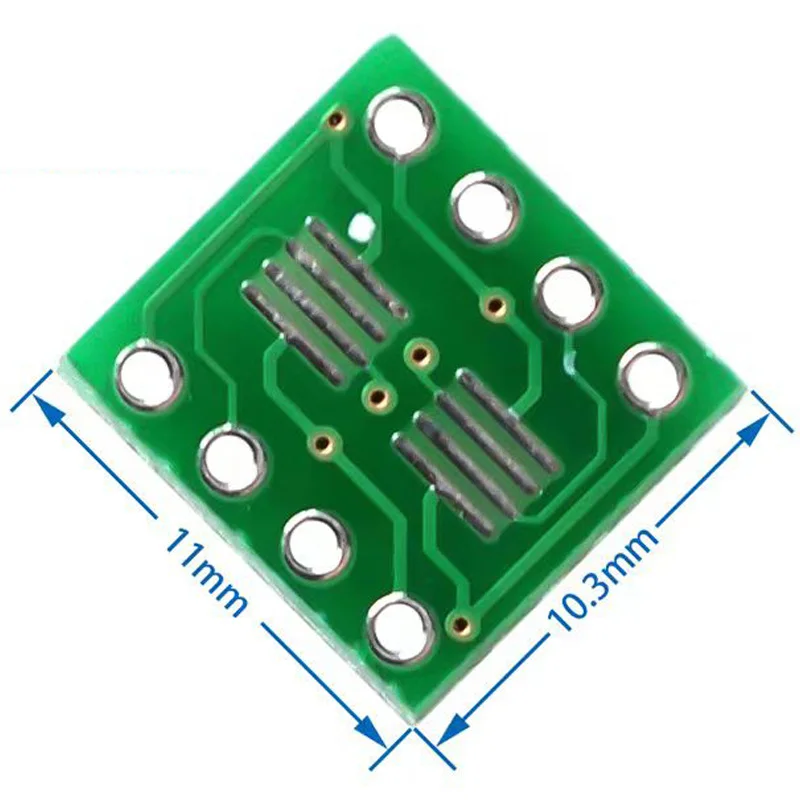 5PCS Lead-free so/msop/tssop/soic/sop8 to dip8 wide body narrow body adapter PCB 8pin