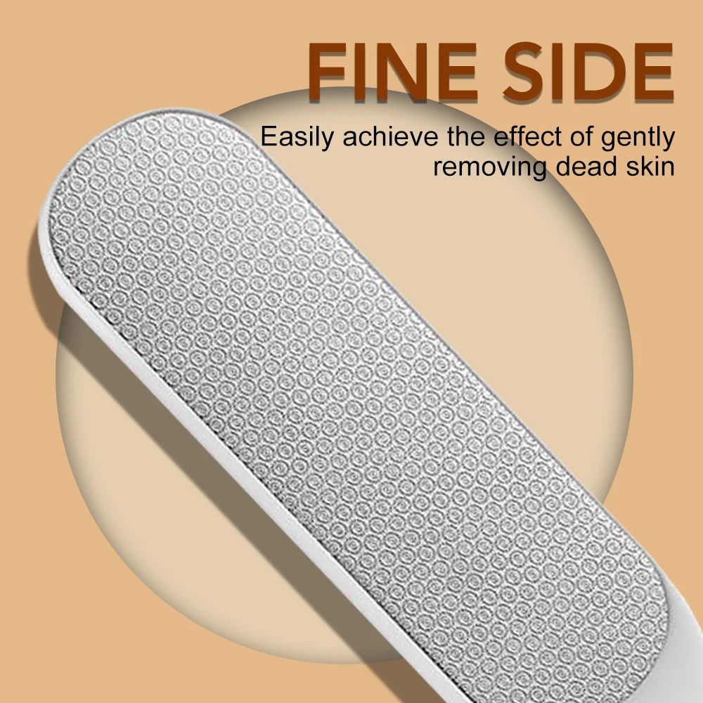 Lima de pie de doble cara, rallador de talón profesional, eliminador de callos de piel muerta dura, Lima de pedicura, 1/2/3/4/5 Uds.