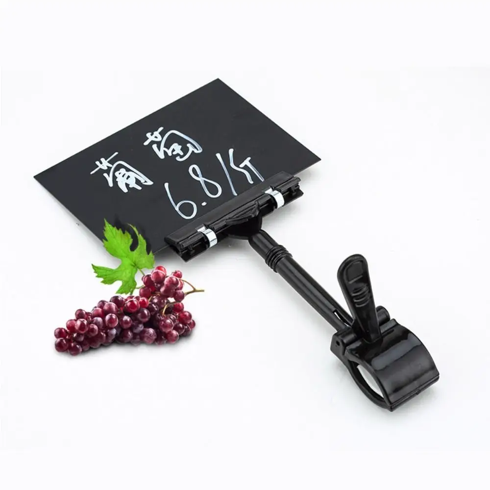 Multifunctional Adjustable Price Tag Clip Holder Colorful Advertising Display Support Pop Card Base Stand Supermarket