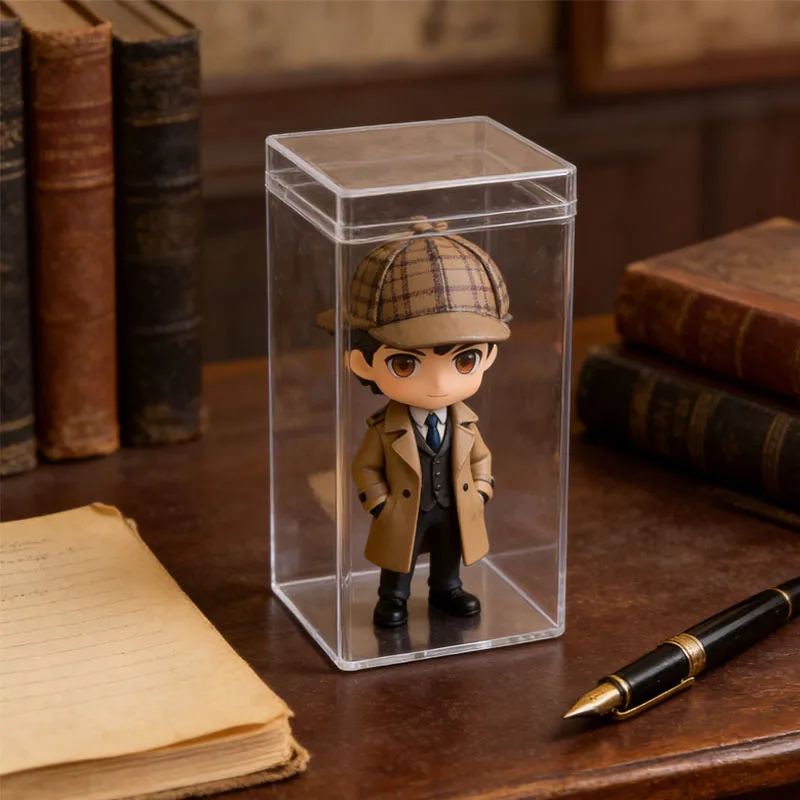 1pc Rectangular high transparency plastic box, food gift candy packaging, action figure display storage transparent box
