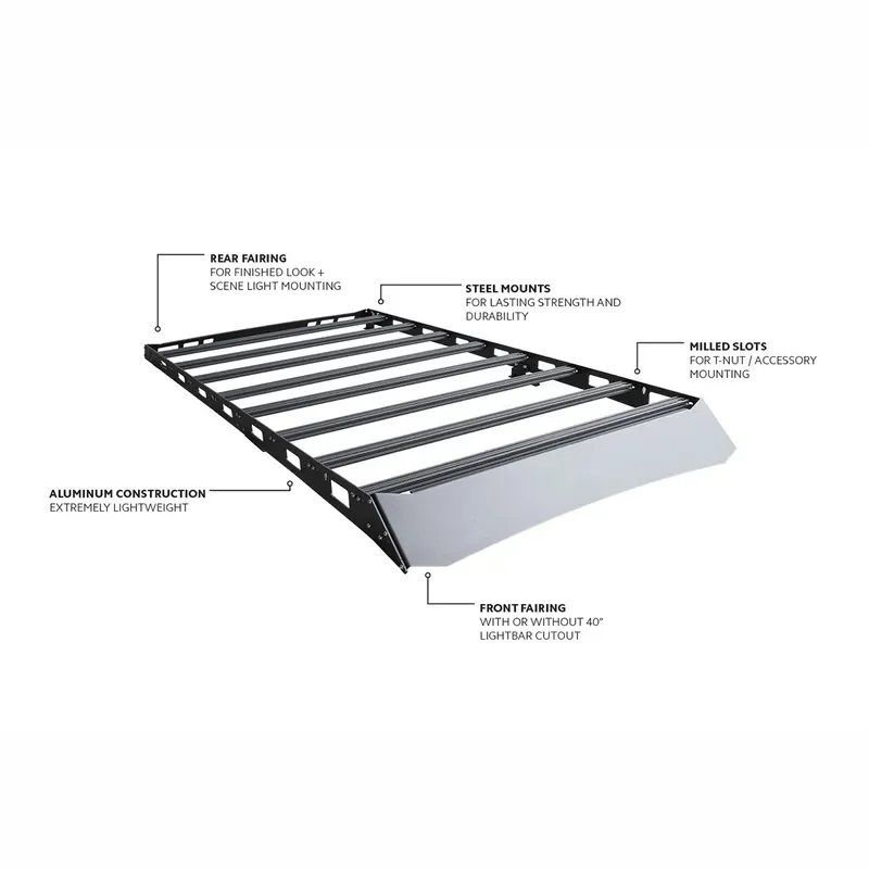 Modular Assembly Roof Platform Aluminum Alloy Roof Rack for Car SUV Universal Luggage Carrier Cargo Basket