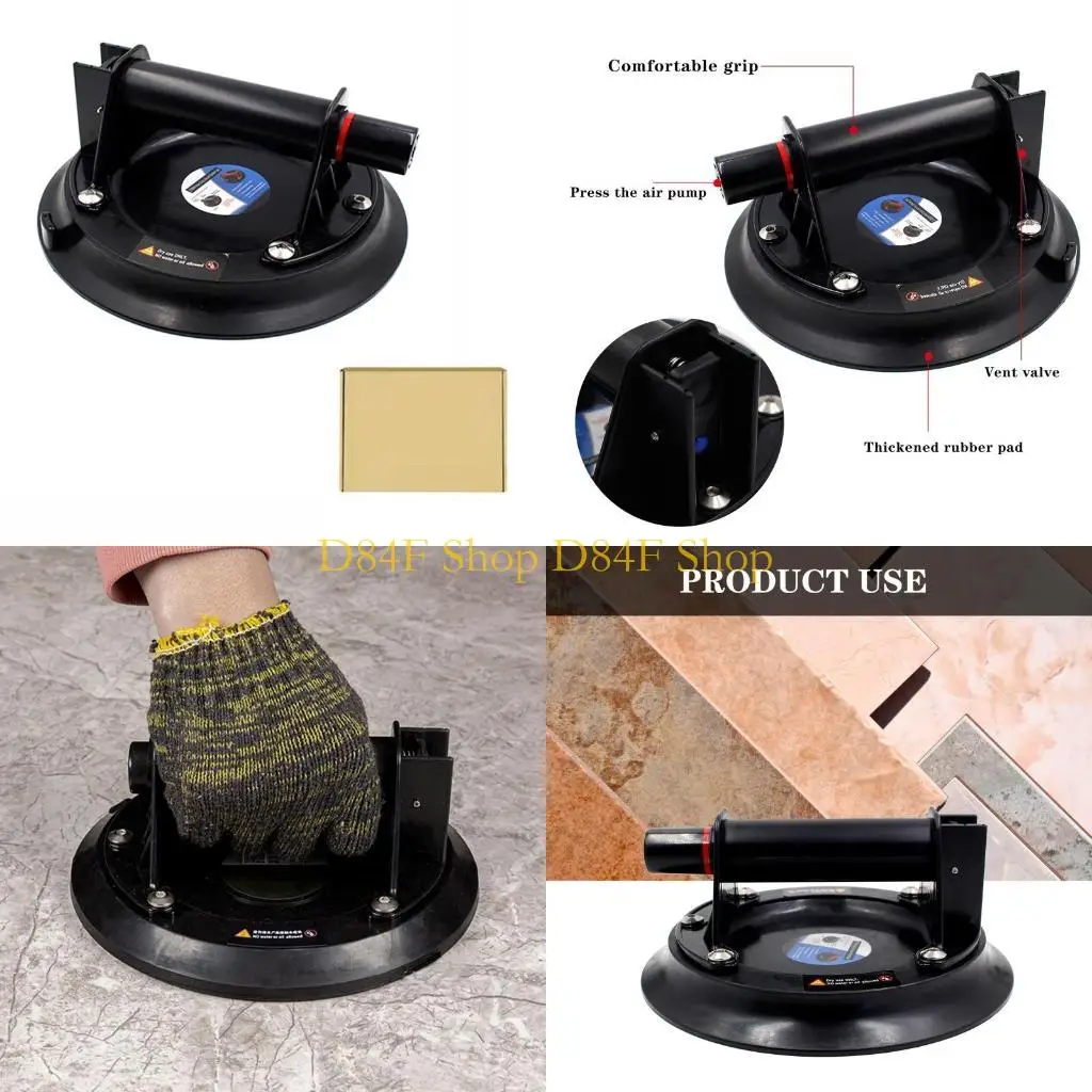 

D84F Heavy Duty Hand-held Vacuum Panel Lifter Vacuum Plate Handle Glass Suction Cup