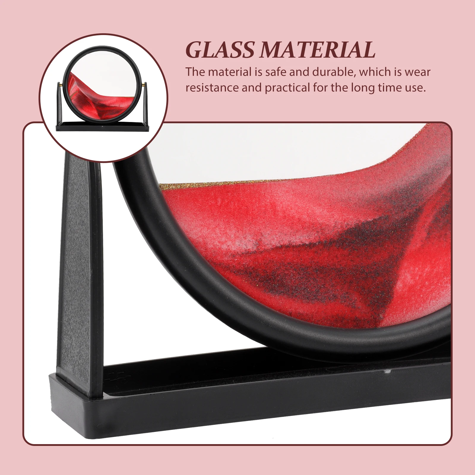 Landscape Quicksand Painting Sand Art Liquid Dynamic Decor Desktop Ornament Sand Landscape Decoration Wear Resistant