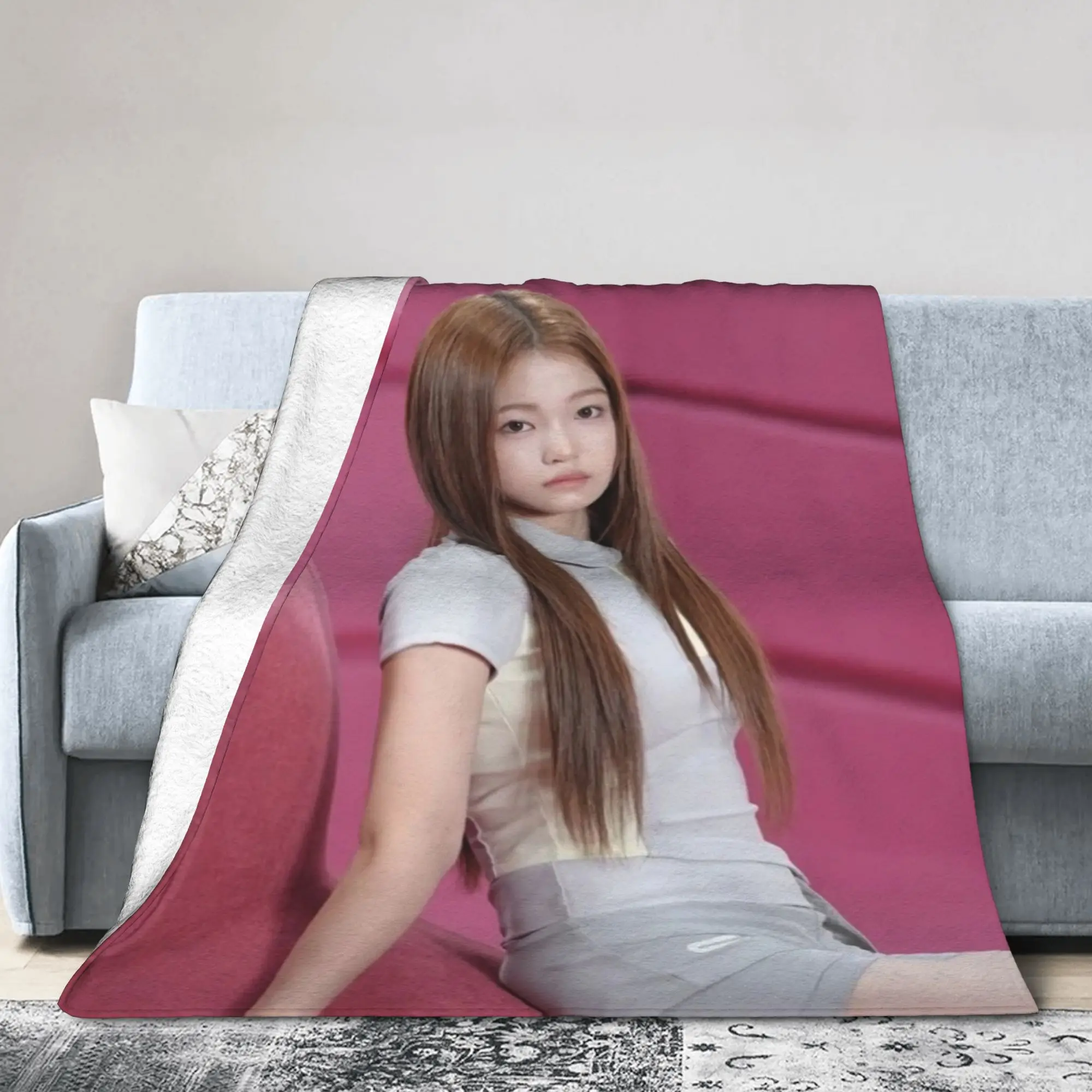 A2O LITE OA Aijing  Blanket Quality Warm Soft  Throw Blanket Autumn Students Home Decor Graphic Bedspread