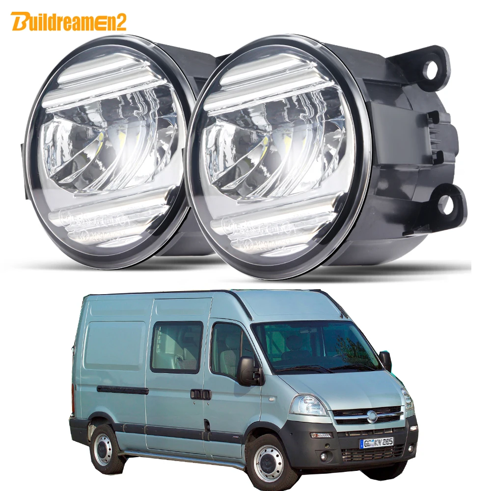 

2 Pieces 30W 3000LM Car Front Bumper LED Fog Light Assembly Daytime Running Lamp H11 For Opel Movano 2000-2010