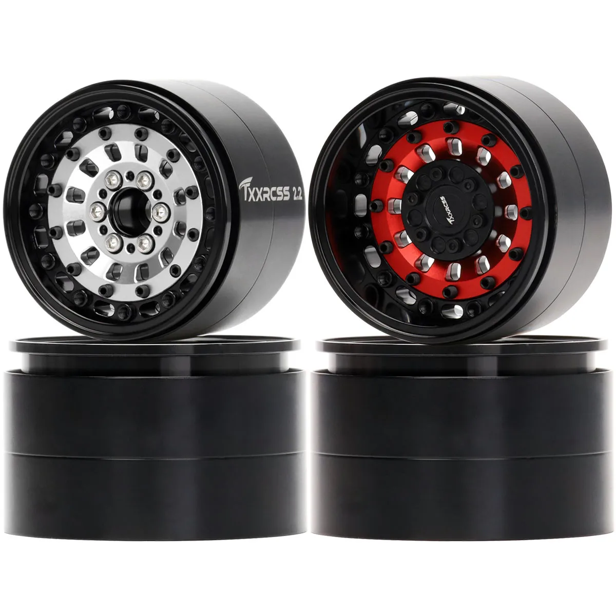 

Heavy Aluminum -4/14MM Offset Beadlock Wheel Rim For RC car 2.2 inch 1/10 TRX4 SCX10 90046 90047 TRX6 Yeti Wraith ETC