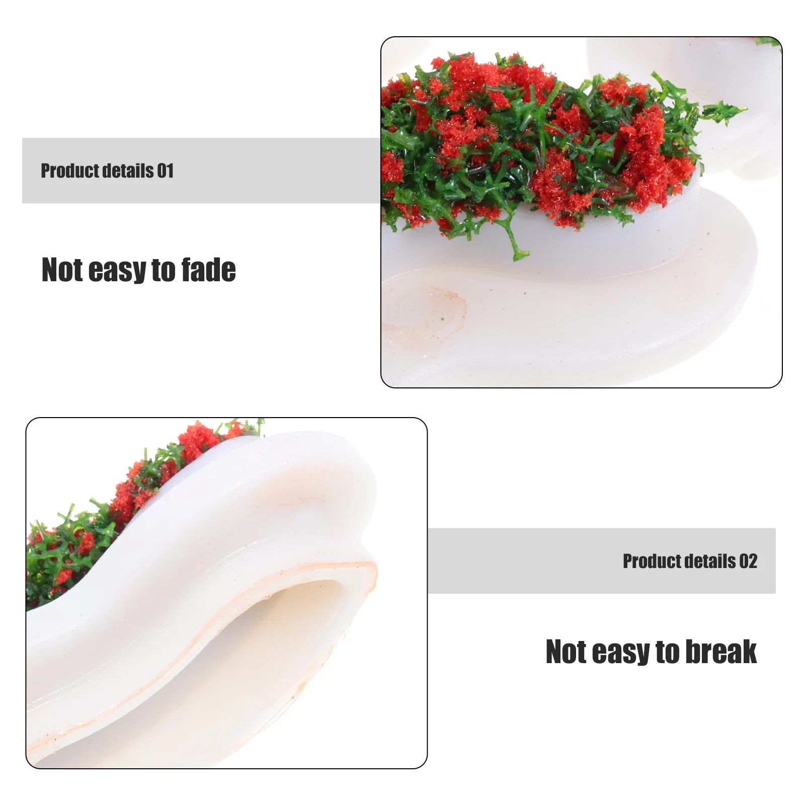 10-teiliges Mini-Kunstblumen-Set für Puppenhaus-Landschaftsgestaltung, kreative Parkbank-Dekoration, Simulation von Miniaturpflanzen, Arrangement, Mikro