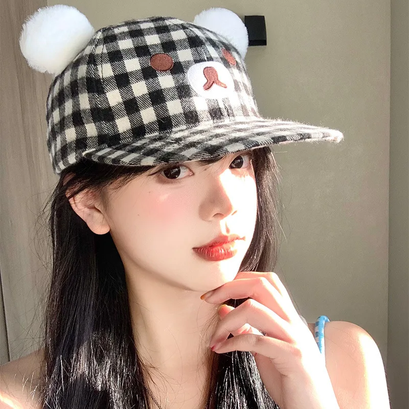 

Women's Visors Japanese 3D Ears Cartoon Animal Cute Kawaii Sweet Visors Fashionable Versatile Trendy Sunshade Hats For Girl