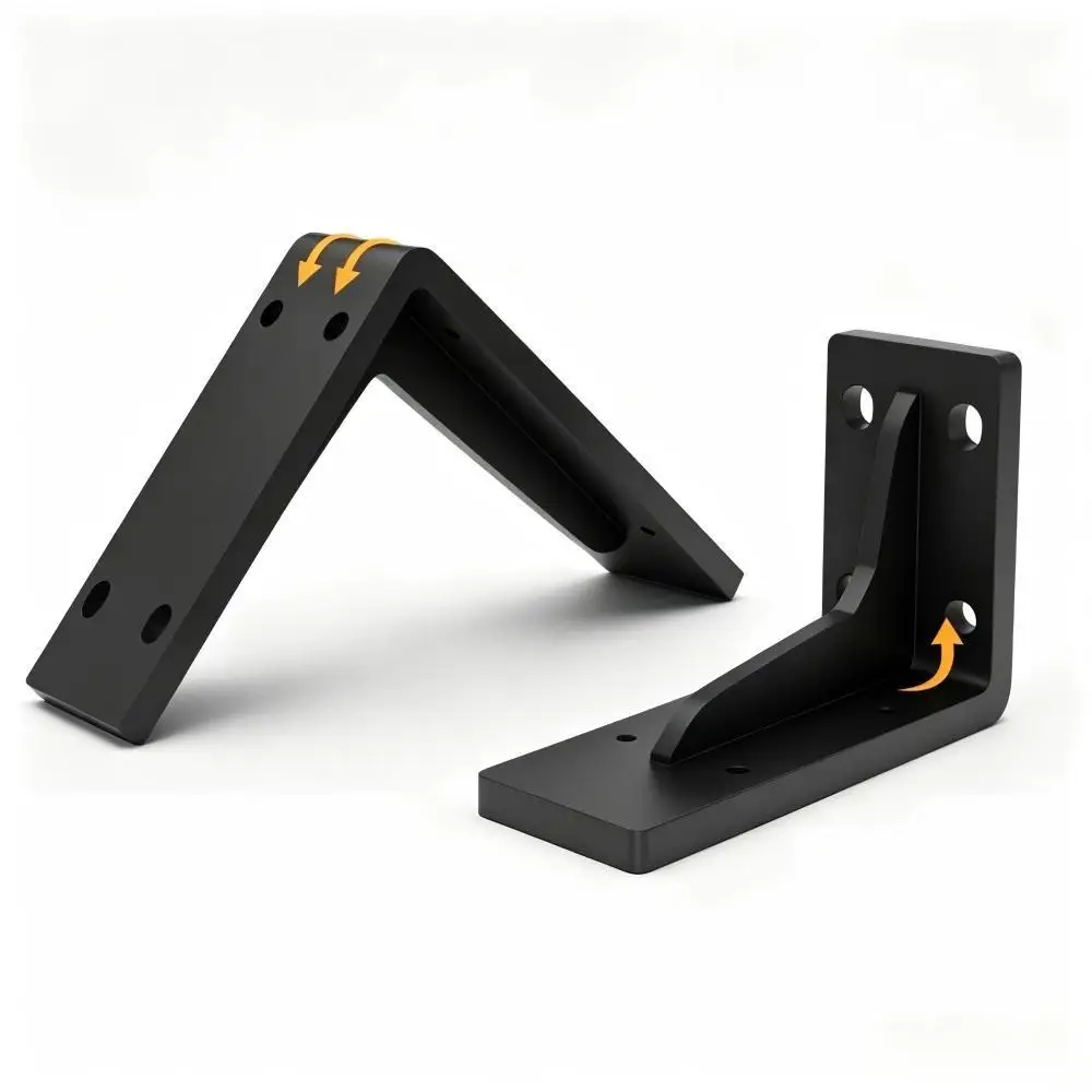 Heavy Floating Shelf Bracket L Shape Hidden Wall Mount Steel Industrial Shelf Support for Book Display Kitchen Storage Decor DIY