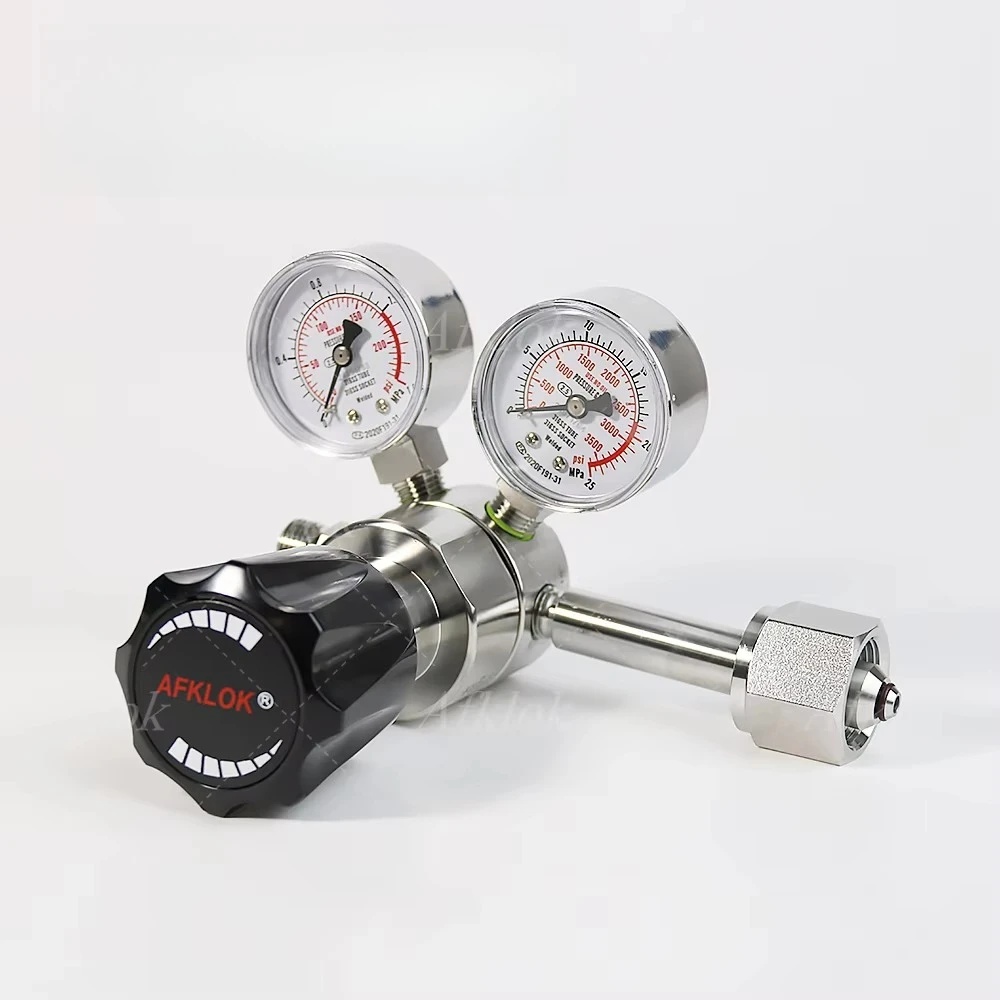 

High Pressure Gas Regulator With Double-Stage Stainless Steel 25Mpa Testing Laboratory Control Pressure Regulator