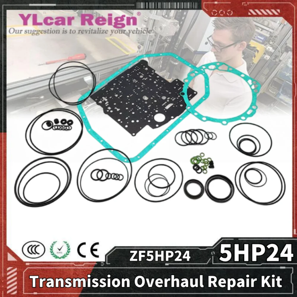 

5HP24 ZF5HP24 5-Speed Automatic Transmission Gearbox Overhaul Rebuild Repair Kit Seals Gasket Fit O-rings for BMW X5 X7 VW AUDI