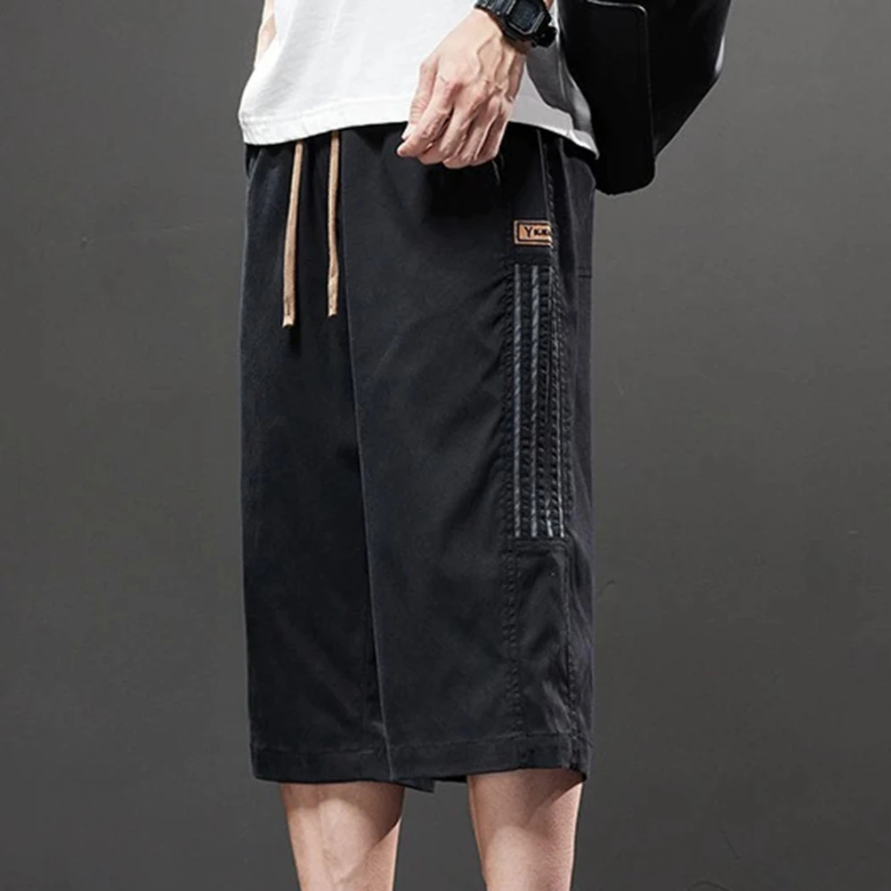 Casual Loose Fit Ice Silk Pants Regular Clothing Length Suitable For Summer Brand New Condition Daily Wear For Male